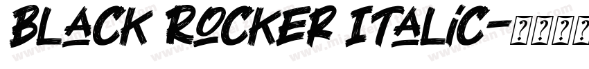 Black Rocker Italic字体转换